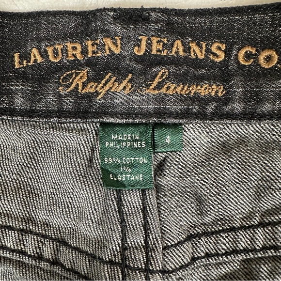 Ralph Lauren Jeans Women Size 4 Gray Denim Bootcut Cotton Blend EUC - Picture 7 of 14
